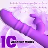 Wibrator króliki teleskopowy obrotowy dildo masaż pochwy stymulacja wibracja wibracja gni masturbacja masturbacja dla dorosłych zabawki 240227