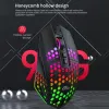 Mice 2.4GHz Honeycomb Gaming Mouse Rechargeable USB Wireless RGB Light Luminous Mouse For Desktop PC Computer Notebook Laptop