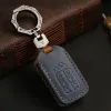 Genuine Leather Car Key Cover for Honda Accord Odyssey Civic Passport CRV Pilot Ridgeline Keyring Shell Fob Case Holder