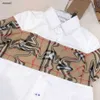 Ensemble de t-shirt de luxe pour bébé Survêtements pour enfants design Checker Taille 110-160 Vêtements de marque pour enfants Chemise à manches courtes et shorts 24Feb20