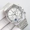 Luxury Men's Quartz Watch 26331or Chronograph 7750 Chronometer Core 316 Precision Steel Case 41mm Dial Super Strong Night Light 123
