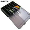 Boxes Ghotda Fishing Box Spoon Bait Storage Box Fishing Accessories Hook Fishing Case for Lures 10/12 Compartments