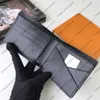 トップ高品質のデザイナーウォレットフランスパリ格子縞のスタイルラグジュアリーメンズウォレットカードホルダー本革牛ひも財布箱付きハイエンドの女性財布