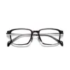 Optiska glasögon för män Kvinnor Retro Designer GMS-643TS Fashion Sheet Glasses Titanium Frame Detaljerad elasticitet Square Style Anti-Blue Light Lens Plate with Box