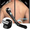 Shavers Men Shaving 180 Degrees Foldable Electric Back Hair Shaver Battery Manual Long Handle Hair Remover