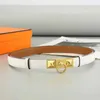 Belts Designer Non perforated genuine leather buckle belt, simple and versatile belt women's decoration with skirt jeans cool ins style DDI4