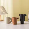 Mugs Wind Mug High Value Creative Korean Grip Ceramic Coffee Cup Light Luxury Water