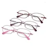 Montature per occhiali da sole TGCYEYO Moda Donna Occhiali Cornice Memoria Occhiali in lega Cerchio completo Vintage Lady Occhiali da vista 8032