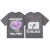 デザイナーTシャツHellstaa Fashion Men Women Shird Street Graffiti Lettering Hip Hop Tシャツ夏半袖米国サイズ