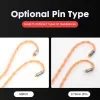 Accessories XINHS 8core 7N single crystal copper silverplated bass effect upgrade cable