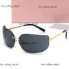 デザイナーサングラス女性特大の高級メングラスデザイナーMiui Lunette Soleil Mui Mui Sun GlasesオプションSonnenbrillen Gafas de Sol with Box 159