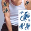 Tatuagens 50 Pcs Suco Tinta Body Art Tatuagem Duradoura À Prova D 'Água Adesivo Temporário Flash Braço Tigre Leão Dragão Moda Falso Homem Mulheres Tatoos