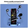 Per Streaming Live Gaming Karaoke Registrazione Video Microfoni Con Auricolari Auricolari L Jack Mini Clip Risvolto Microfono Microfone