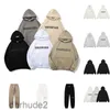 Version en gros Designers Sweat à capuche Hommes Femmes Sweats à capuche Hiver Classique Noir Blanc Essentialhoodies Essentialclothing Set Vêtements Sweatshirts DQHB SRTD