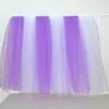 Table Skirt 91.5 80 cm A Yard Tucled Color Tulle for Wedding Decoration Tutu Favors Home Textile