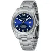 Zegarek Funcovvn Luxury Men Mechaniczne zegarek na rękę Sapphire Glass Nurving Watch For Man Stal nierdzewna 100 m wodoodporne automatyczne zegarki