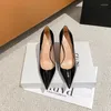 Dress Shoes Black Patent Leather Pumps High Heels For Woman Basic Pump 2024 Fashion Spring Autumn Party Sexy Work Heel Women Shoe