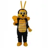 2024 Hot Sales Halloween Yellow Bee Mascot Costume Fancy Dress Carnival Cartoon Theme Fancy Dressfancy Dress for Men Women