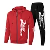 Mens Tracksuit Spring and Autumn Sweatpants Twopiece Set Printing Sport Jacketrunning Trousers Fast Furious Overcoat 240220