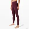 LL-12333 Femmes Yoga Tenues Pantalon Skinny Legging Pantalon Collants Excerise Sport Gym Course Pantalon Long Élastique Taille Haute