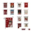 Banner Flags Özelleştirilebilir Merry Noel Bahçe Bayrağı Avlu Cam Bayraklar Hoş Geldiniz Banda Banner Keten Malzeme Ocean- P24 Drop Delive Dhcom