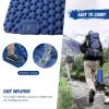 Sacs 2 Personnes Air Mattress pour le camping en plein air Backpacking 196 * 125 * 9cm PAD SOIR