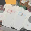 Nieuwe pasgeboren jumpsuits designer peuterkleding Maat 59-90 baby Kruippak baby Katoenen bodysuit en sjaal 24Feb20