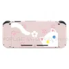 Cases New Nintend Switch Cute Pink Cat DIY Replacement Shell Back Plate Joycon Case for Nintendo Switch Console Controller Accessories