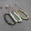 Braccialetti con ciondoli Boho Amazonite Abaco Perline Bracciale Donna Pietra naturale Pietra di luna Uomini per coppie Gioielli uomo Pulsera Tobilleras