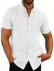 Męskie koszule 2024 Starszy krótko-rękawoeved koszulka odzież biznesowa w Europie i Stanach Zjednoczonych Plus S-3XL
