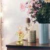 Candle Holders Party Base Metal Table Taper Desktop Candlestick Decorative Stand Manual Tabletop Leaf For