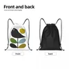 Einkaufstaschen Orla Kiely Stem Bird Kordelzug Rucksack Damen Herren Sport Gym Sackpack Tragbare skandinavische Blume Geometrische Tasche Sack