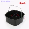 Vormen 7/8 inch anti -aanbak bakvormige lucht friteuse pot vierkante lade pan braadpizza cake mand bakware keuken bar kookaccessoires