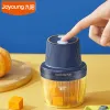 Grinders Joyoung Electric Meat Grinder Chopper Wireless Rechargeable Seasoning Grinder 1800RPM Baby Food Supplement Machine For Kitchen