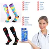 Women Socks YISHENG Graduated Compression Firm Pressure Circulation Quality Knee High Breathable Hose Sock Travelers For Men