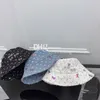 Sombreros de cubo con cuentas para niñas, gorras de bola, sombreros de pescador de mariposa dulce de diseñador, gorras bordadas para vacaciones