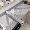 60cm*1m Kitchen Wall Sticker Waterproof Heat Resistant Marble Self Adhesive Marble Pattern Wallpaper Decoration 240227