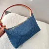 Blauwe denim bloemen designer handtassen portemonnees boodschappentas met grote capaciteit Tote portemonnee schoudertas luxe