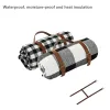 Mat Spot Waterdicht Picknickdeken Geruite bedrukking Opvouwbare campingmat Dikke lederen riemen Outdoor Vochtbestendige mat Picknickdoek