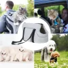 キャリアペットキャリアバッグポータブル通気路航空会社の防水ハンドヘルド小型犬のペット用品用の屋外ショルダーバッグ
