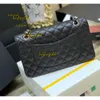 Shoulder Bags Quality Women Top Tier Jumbo Double Flap Bag Designer 2024 Genuine Leather Caviar Lambskin Classic All Black Purse Quilted Handbag Shoulde 2024