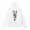 Designer amirs hoodies outfit jacka för mens hoodies mode brev skriva ut en miri mans hoodies streetwear topp andas hamma homme social klubb blå vit huvtröja