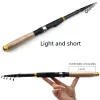 Rods NEW 1.8m 2.1m 2.4m 2.7m 3.0m 3.6m Carbon Fiber fishing rod Super short pocket Portable Spinning pole telescopic fishing rod