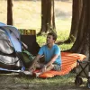 Esteira de acampamento ar mate ultraleve colchão itable na tenda caminhadas trekking portátil viagem dobrável cama almofada dormir equipamentos