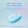 Muizen HOCO Kleurrijke draagbare draadloze muis Lichtgewicht ontwerp ergonomie Gamer Stille Keycaps Gaming Optische USB voor laptop PC Kantoor