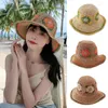 Berets Unisex Crochet Bucket Hat Ladies Outdoor Sports Fisherman Cap For Women Casual Dropship