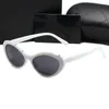 2024 Designer Luxury Women's Oval Cat Eye Sunglasses fashion Rectangle Small Sun Glasses Woman With Box
