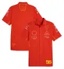 F1 Racing Team Uniform 2024 Nieuwe racebestuurdersuniform voor mannen en vrouwen in de zomer met korte mouwen snel drogende kleding plus size fan shirts.