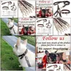 Hundkrage Leashes Dog Collar Leashes Designer Plaid Leash Step in Harness for Cat Chihuahua Bldog DHXA4 240302