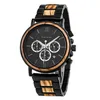 Relojes de pulsera BOBO BIRD Reloj de lujo Multifunción Relojes de pulsera de madera para hombres Cronógrafo Reloj Relogio Masculino en caja Vale272t